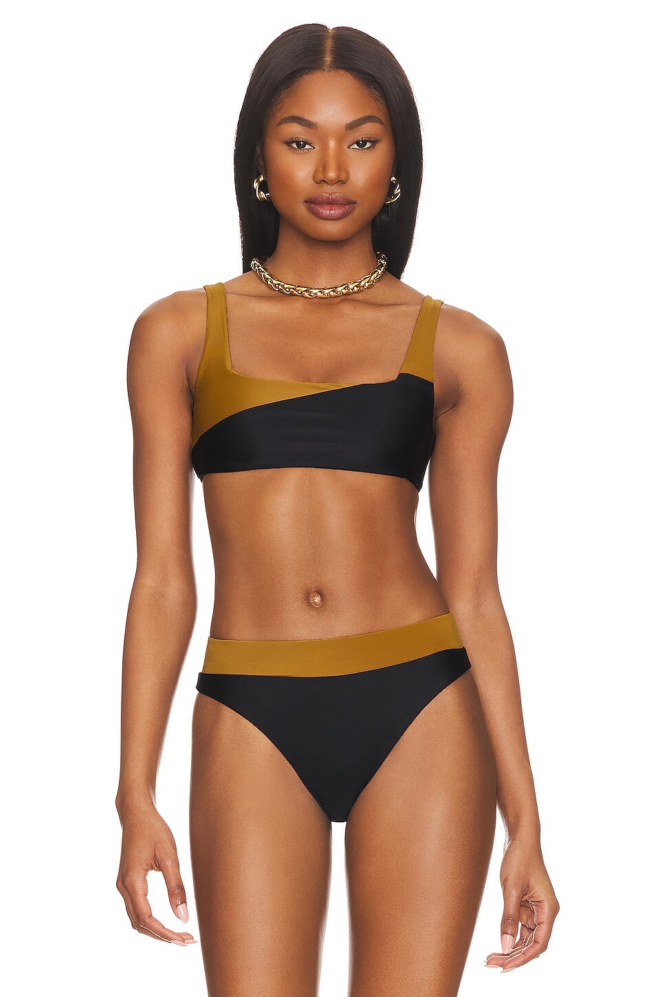 

Топ Camila Coelho Santos, цвет Black & Tan