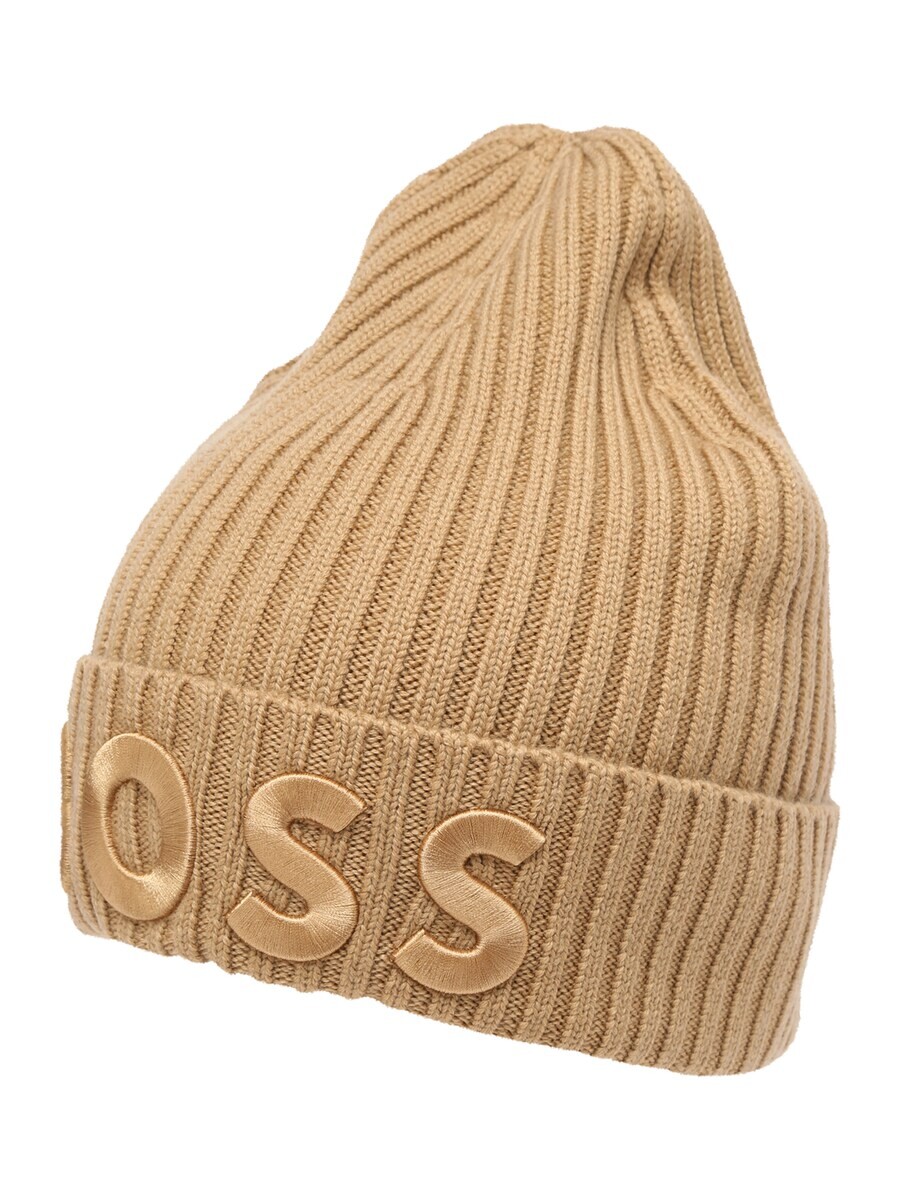 

Шапка BOSS Beanie, песочный