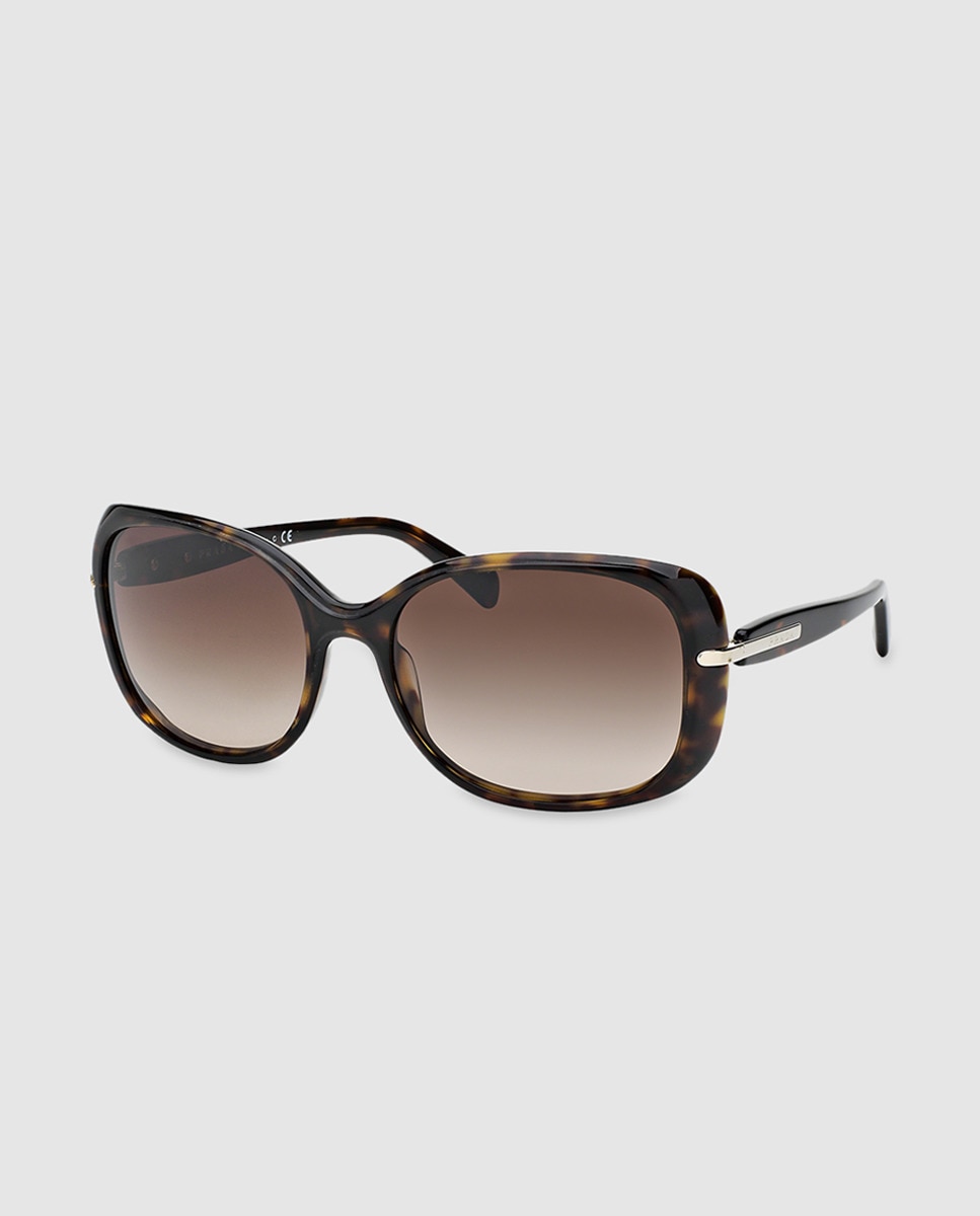 Коричневые солнцезащитные очки цвета гаваны Prada, коричневый