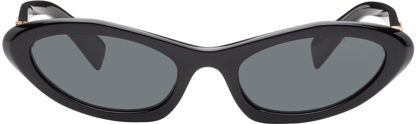 

Черные остроконечные солнцезащитные очки «кошачий глаз» Miu Miu Eyewear