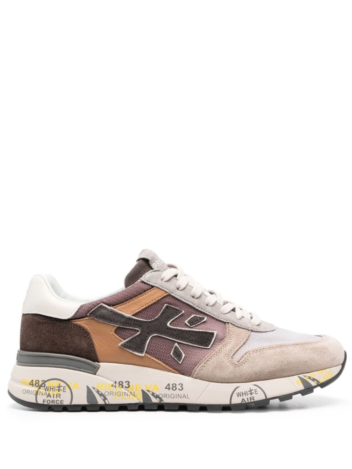 

Premiata кроссовки Mick с нашивкой-логотипом, коричневый