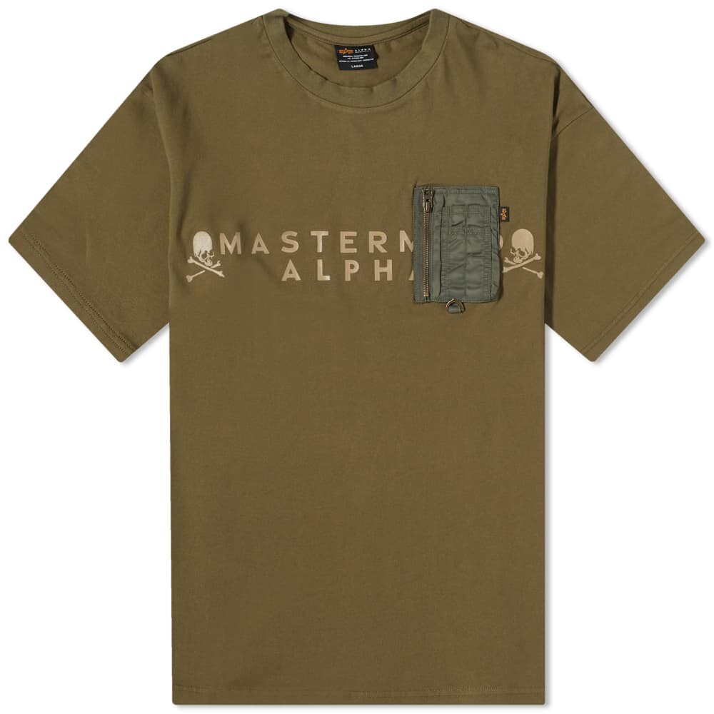 

футболка Mastermind Japan x Alpha Cigar Pack, оливковый, Зеленый