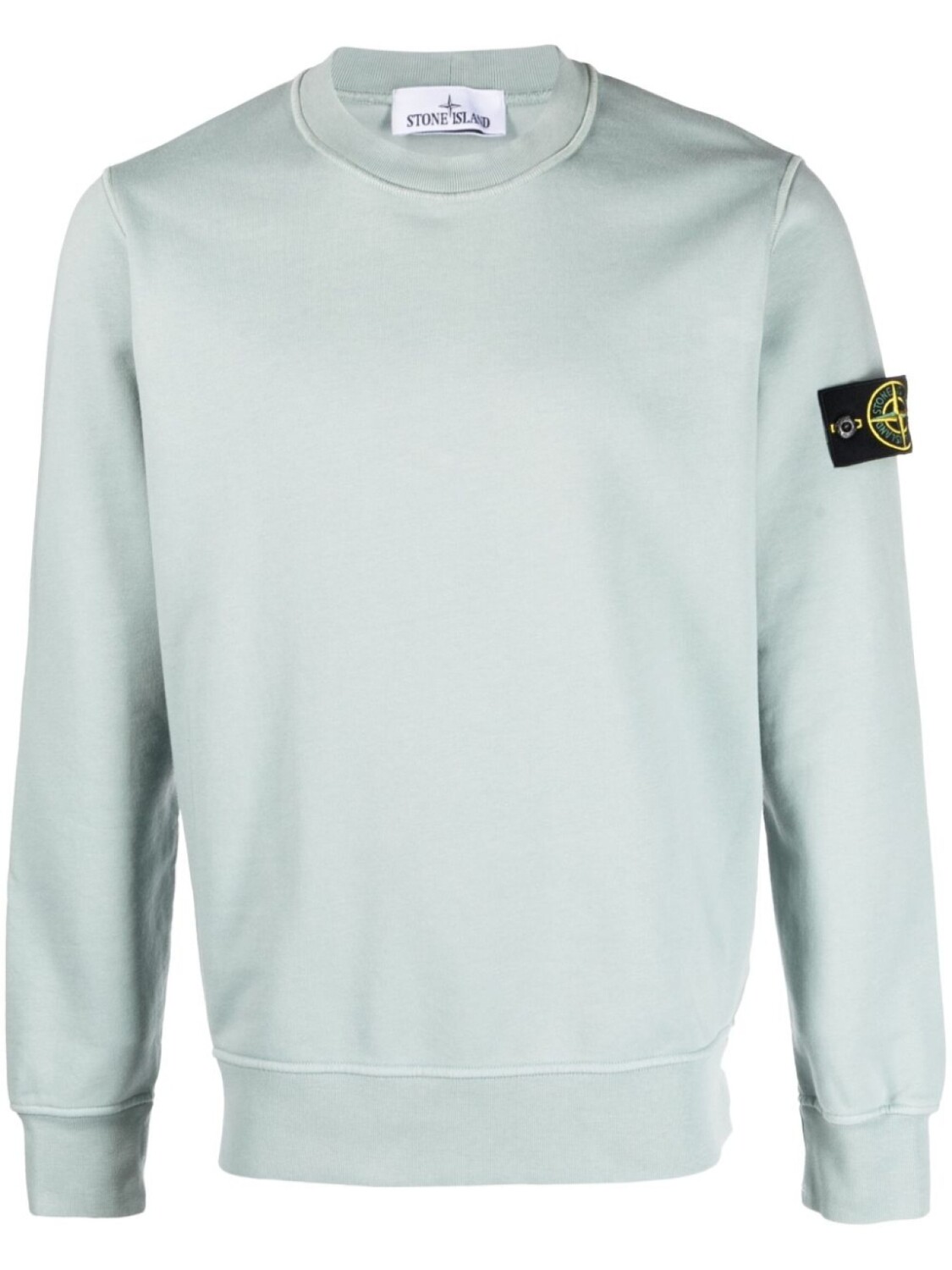 

Stone Island толстовка с нашивкой-логотипом, синий
