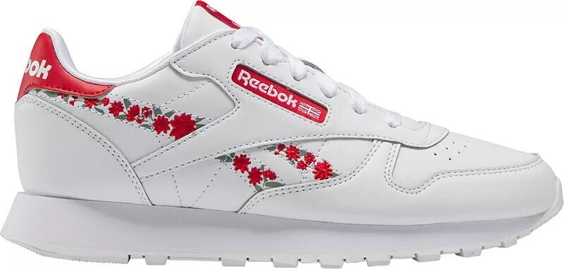 

Классические кожаные туфли Reebok для начальной школы для детей, красный