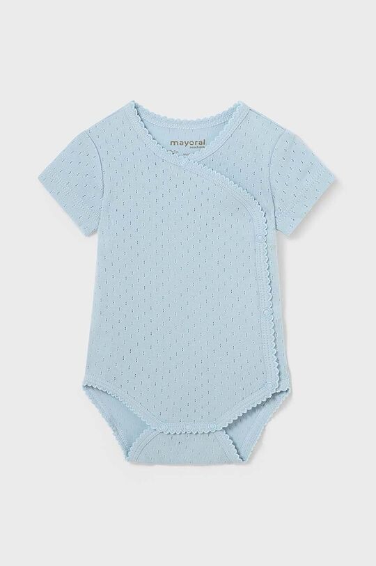 

Хлопковое боди для новорожденных Mayoral Newborn, бирюзовый