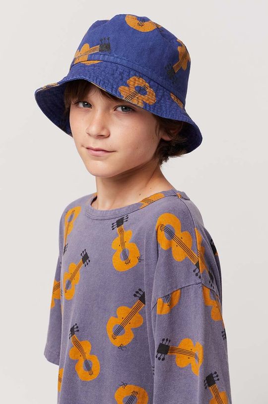 Детская хлопковая шапочка Bobo Choses, темно-синий детская футболка поло bc bobo choses