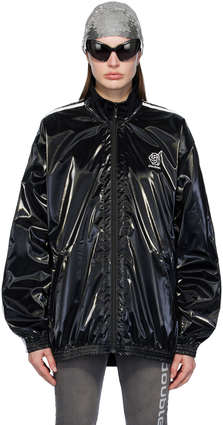 

Черная спортивная куртка на молнии Doublet