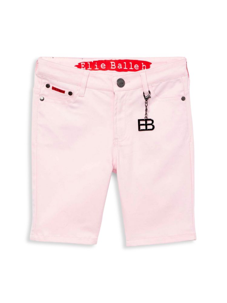 Саржевые шорты для маленьких мальчиков Elie Balleh, розовый