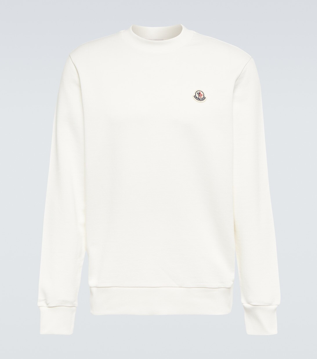 

Толстовка из хлопка с логотипом Moncler, белый