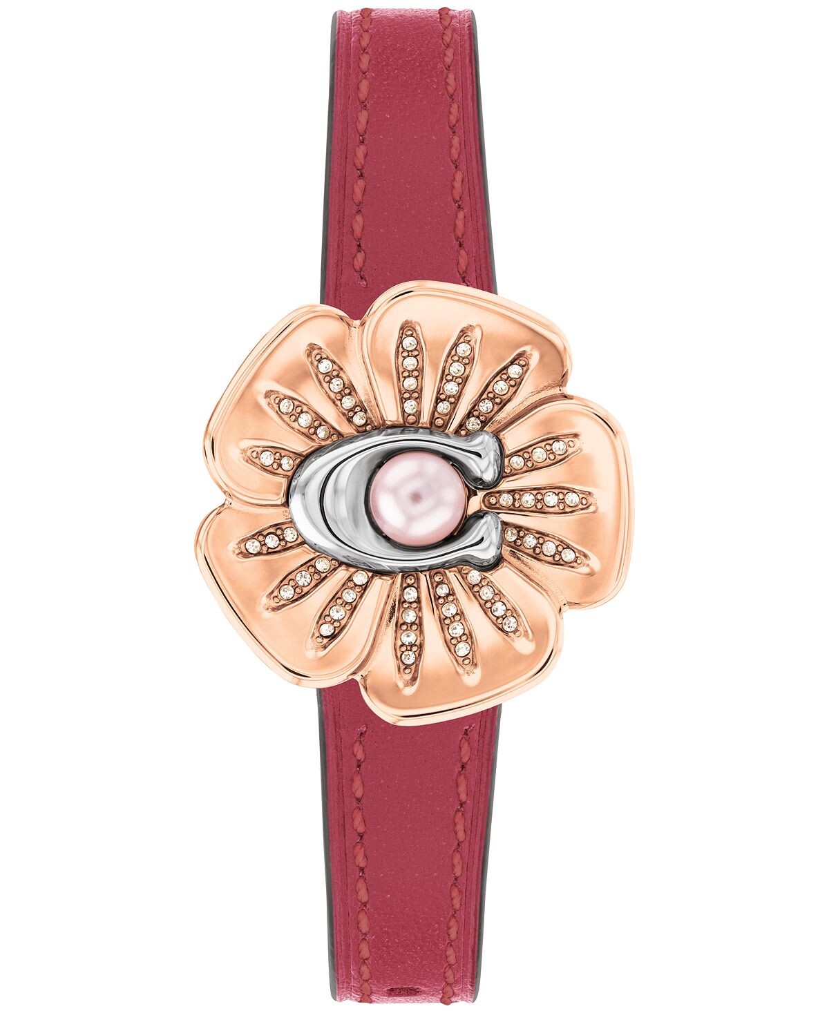 

Женские часы Tea Rose Rouge с кожаным ремешком, 29 мм COACH