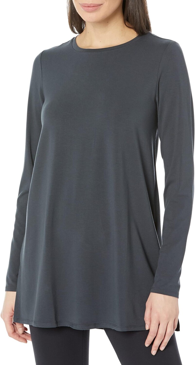 

Туника с круглым вырезом Eileen Fisher, цвет Graphite