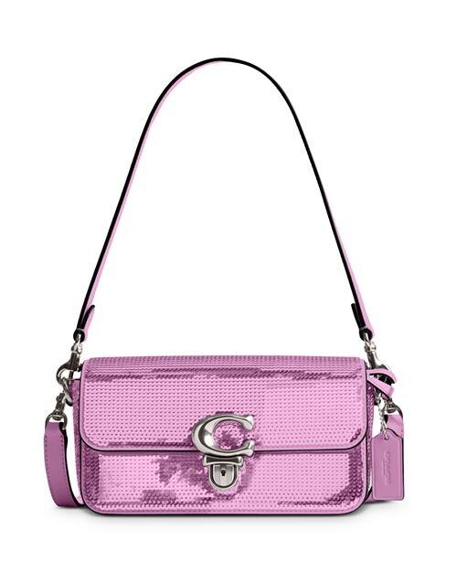 

Мини-багет Studio с блестками COACH, цвет Pink