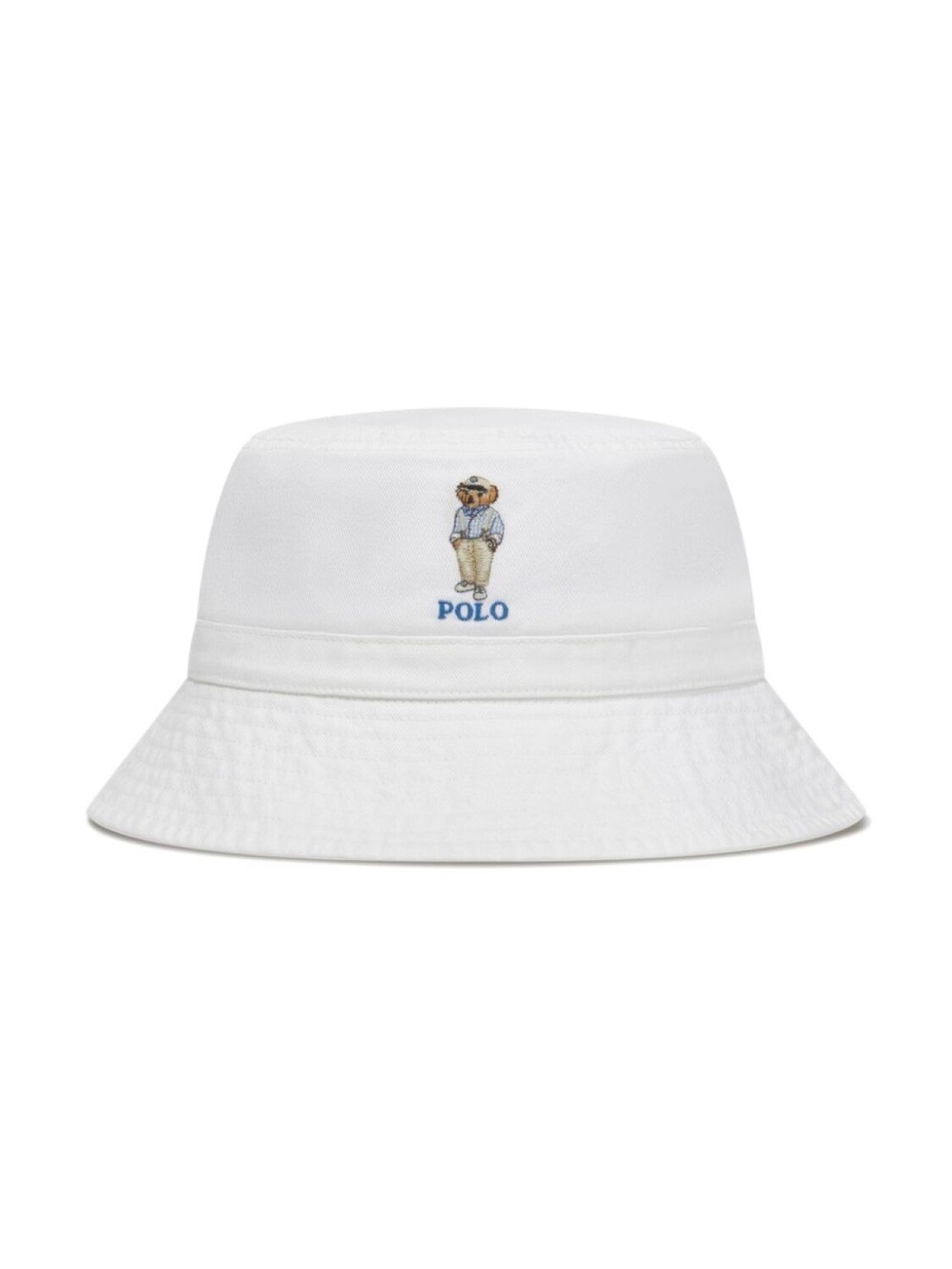 

Панама с вышитым медведем Ralph Lauren Kids Polo, белый