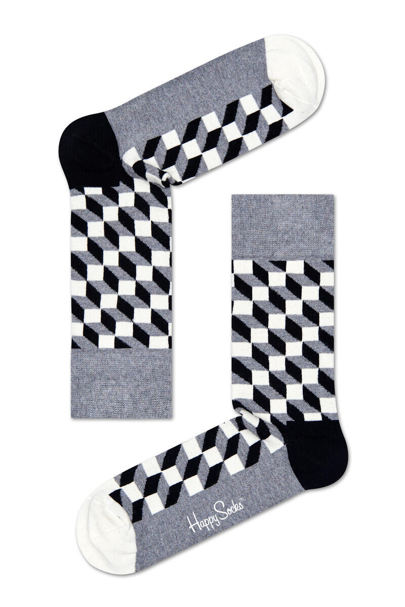 

Геометрический носок Happy Socks, серый