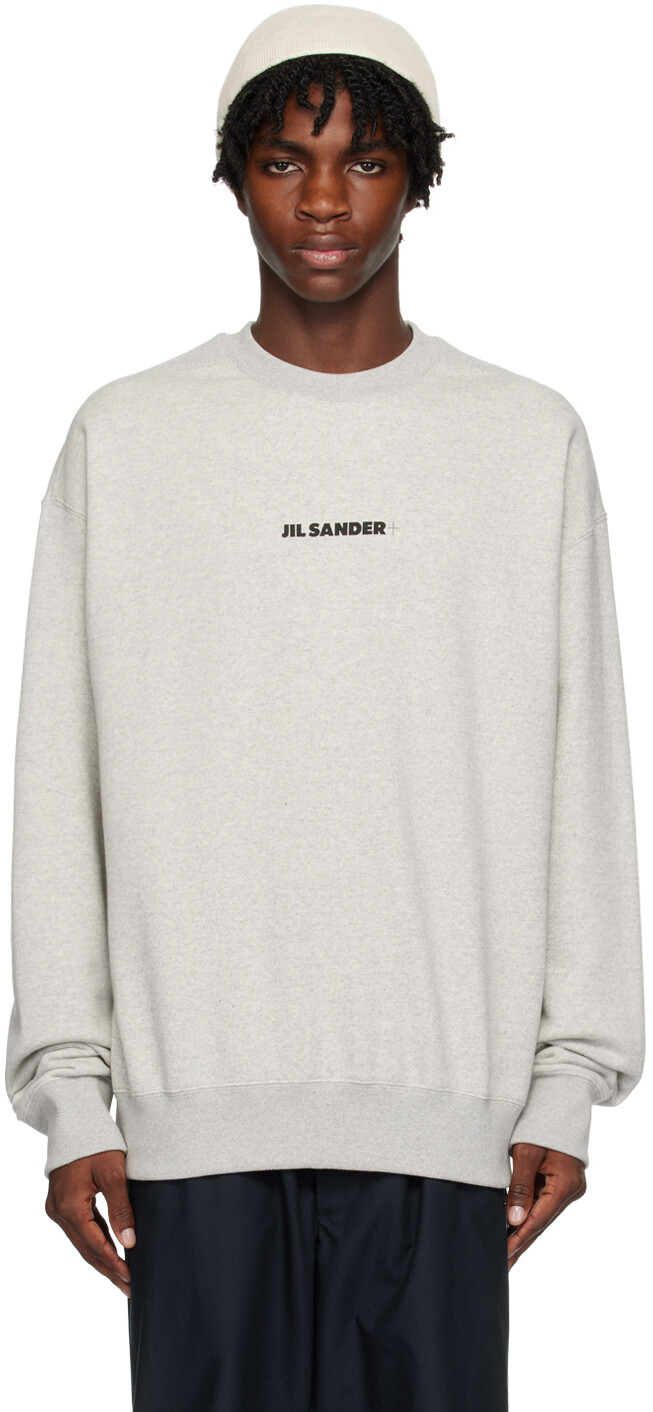 

Серый свитшот с принтом Jil Sander
