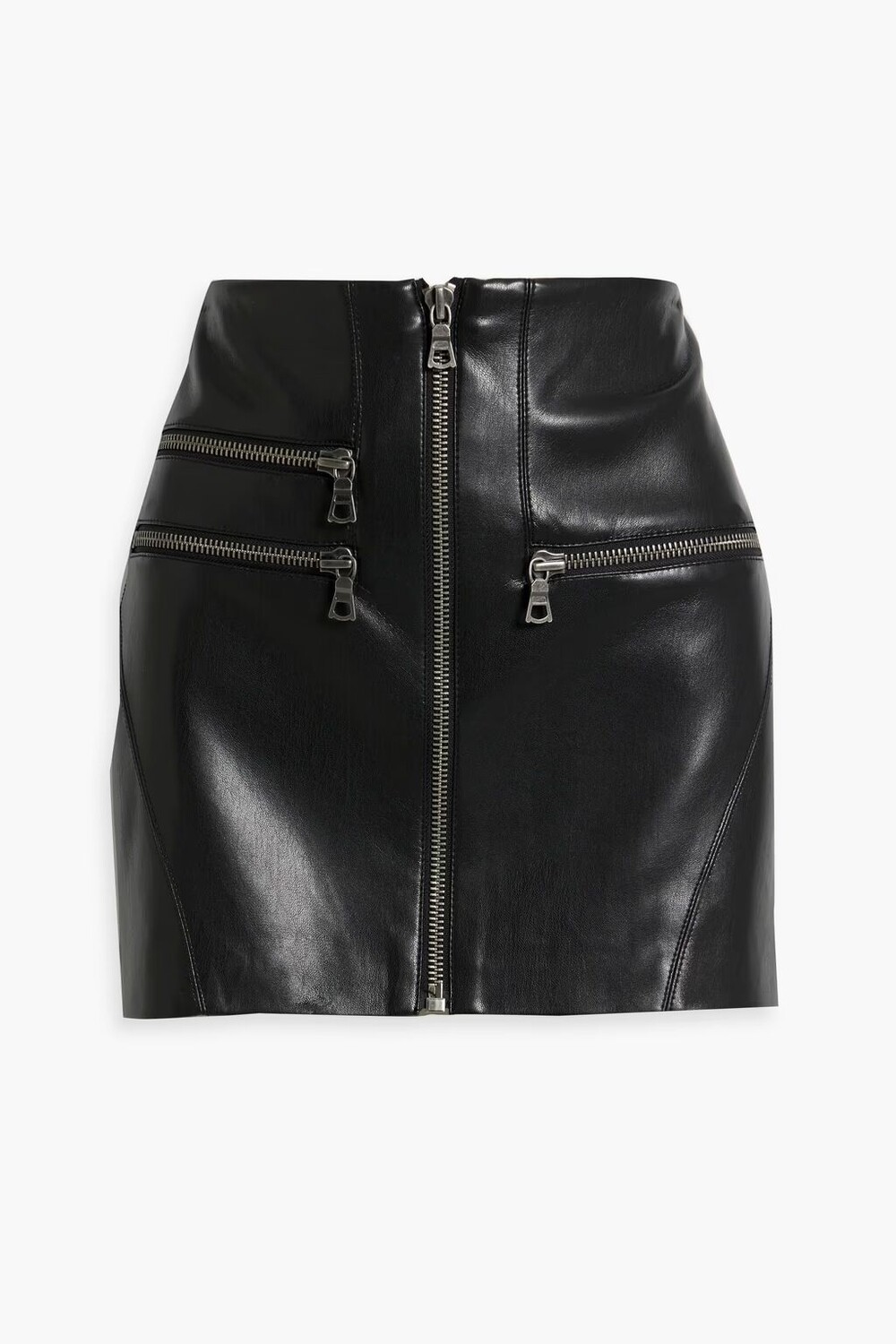 

Мини-юбка Kendale из искусственной кожи Alice + Olivia, черный
