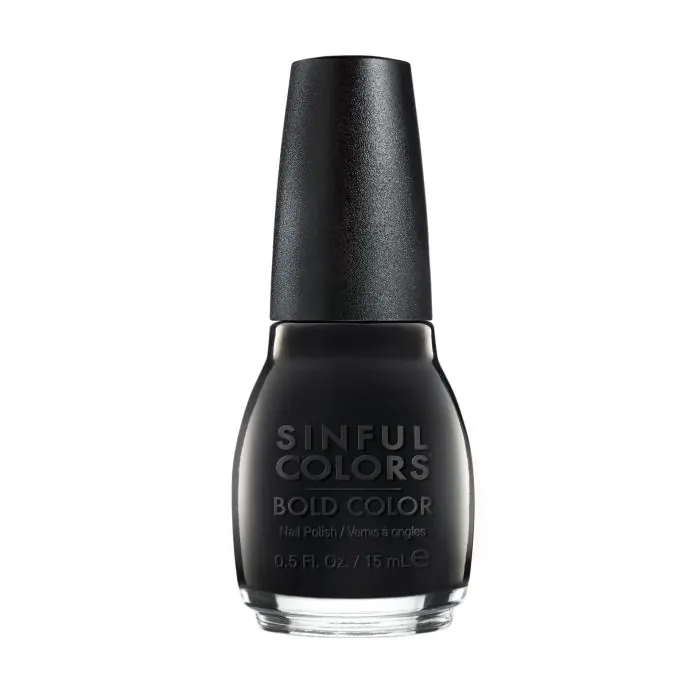 

Лак для ногтей bold color esmalte de uñas Sinfulcolors, цвет black on black