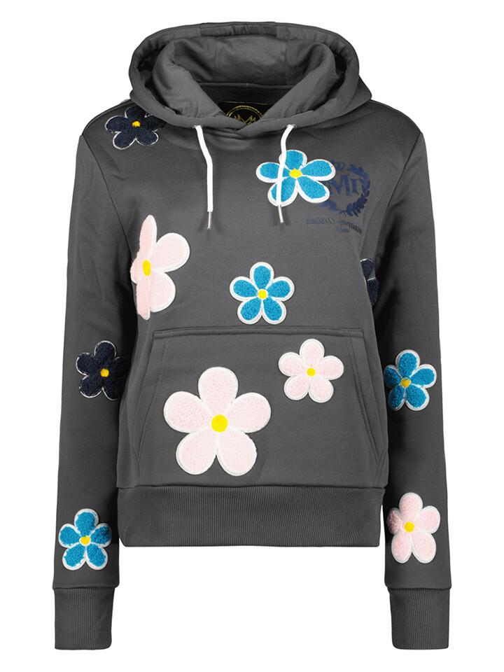 

Толстовка Maison Montaigne Hoodie Farguimai, цвет Anthrazit/Blau/Rosa