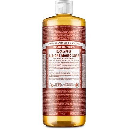 

Волшебное мыло Dr Bronner Eucalyptus All-One, 945 мл, Dr. Bronner'S, Коричневый