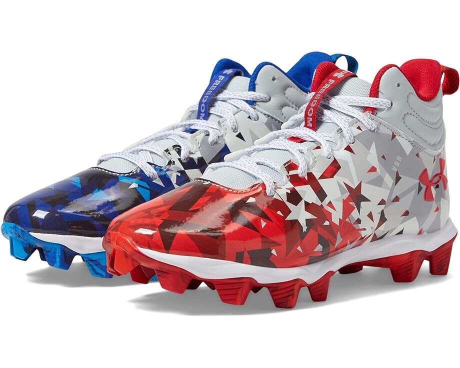 

Кроссовки Under Armour Football Spotlight 3.0 Rubber Molded USA, цвет White/Red/Royal