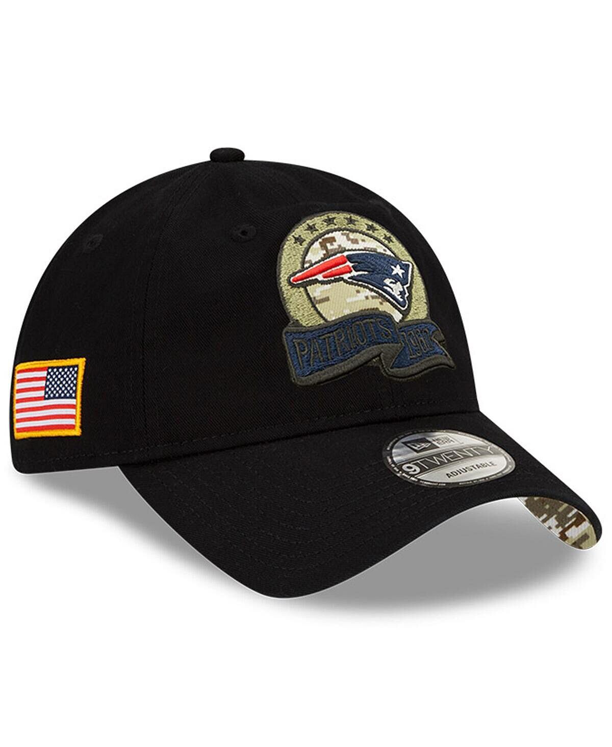 

Мужская черная регулируемая кепка New England Patriots 2022 Salute to Service 9TWENTY New Era