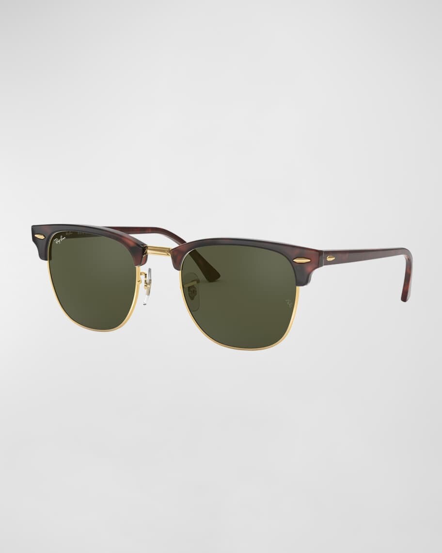 

Мужские солнцезащитные очки Clubmaster 55 мм из ацетата Ray-Ban