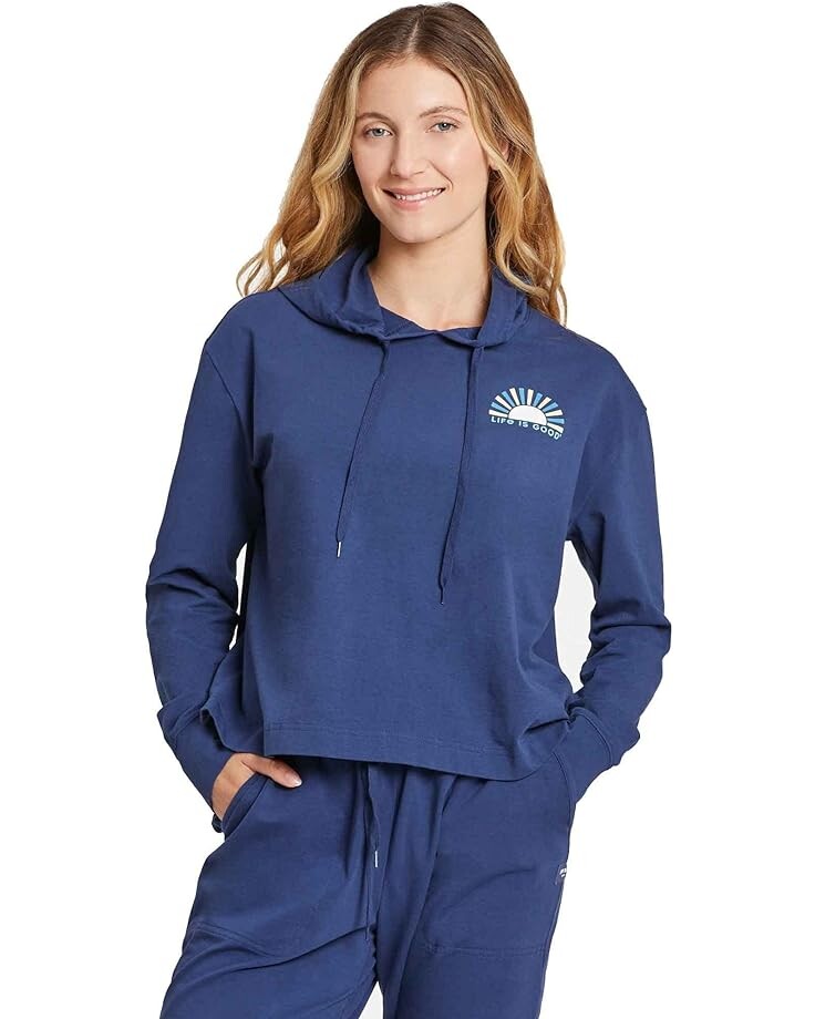 

Худи Life is Good Sunset on the Water Crusher Flex Hoodie, цвет Darkest Blue