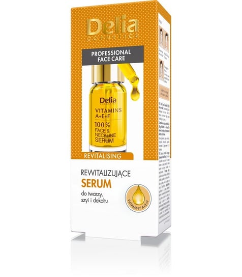 Сыворотка для лица, шеи и декольте, витамины А, Е и F, 10 мл Delia Cosmetics, 100%