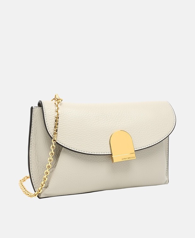 

Кожаная сумка через плечо Coccinelle, цвет Medium Grey