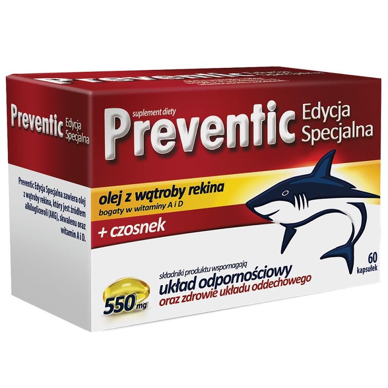 Preventic 550 mgмасло печени трески в капсулах, 60 шт.