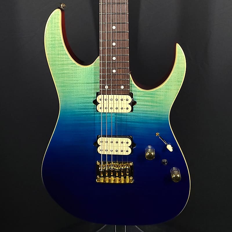 Электрогитара Ibanez RG421HPFM-BRG Blue Reef Gradient Electric Guitar #946