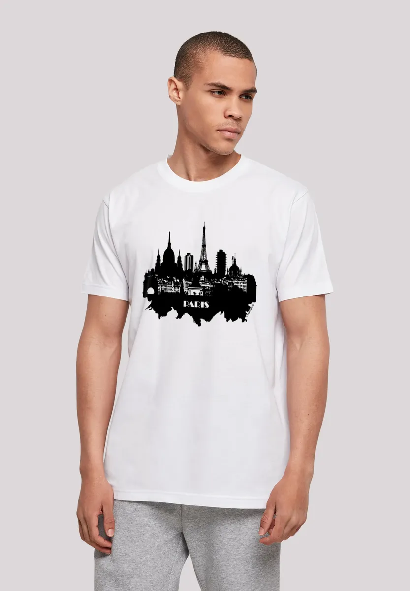 

F4NT4STIC Футболка "PARIS SKYLINE TEE", принт, белый