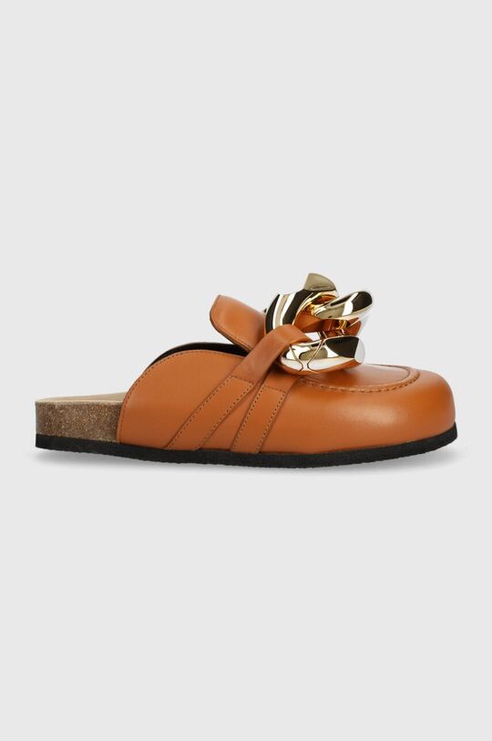 

Кожаные тапочки Chain Loafer JW Anderson, коричневый