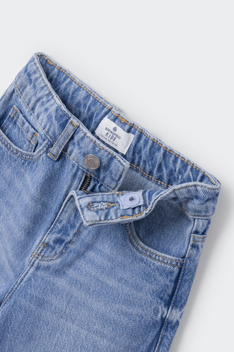 цена Джинсовые брюки-кюлоты для девочки Springfield Kids, синий