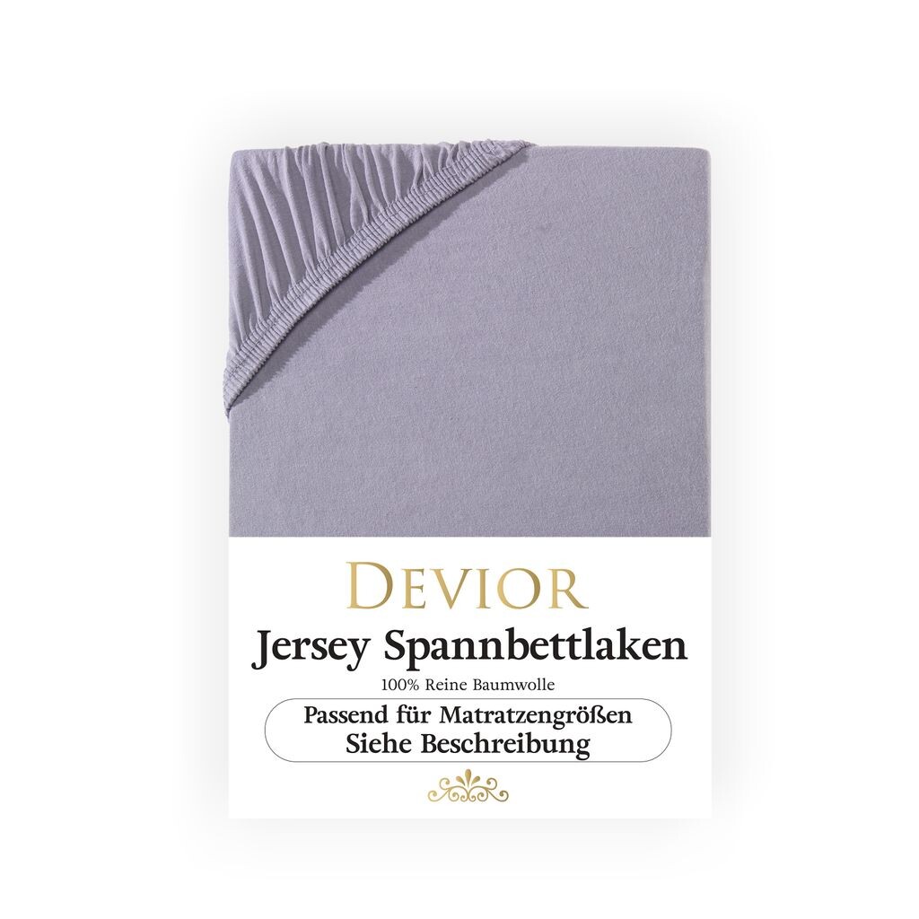 

Простыня Devior Jersey 180x200 - 200x220 серая простыня 100% хлопок для кроватей с пружинными матрасами и водяных кроватей