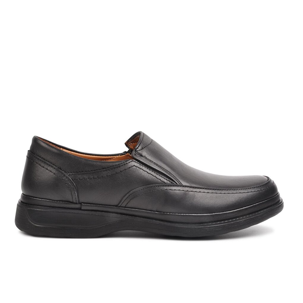 Черные мужские классические туфли из натуральной кожи 295 Ayakmod