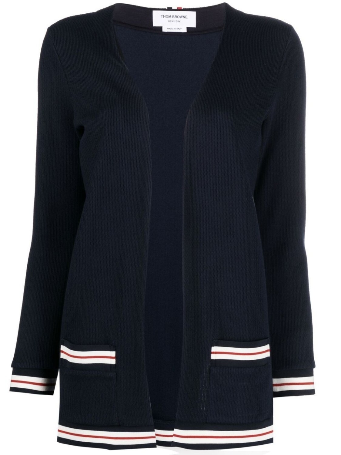 

Thom Browne open-front cotton cardigan, синий