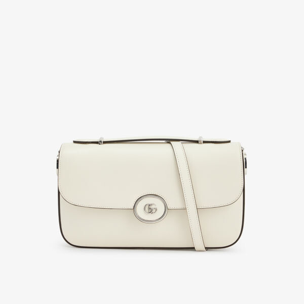 

Маленькая кожаная сумка на плечо Petite Gucci, белый