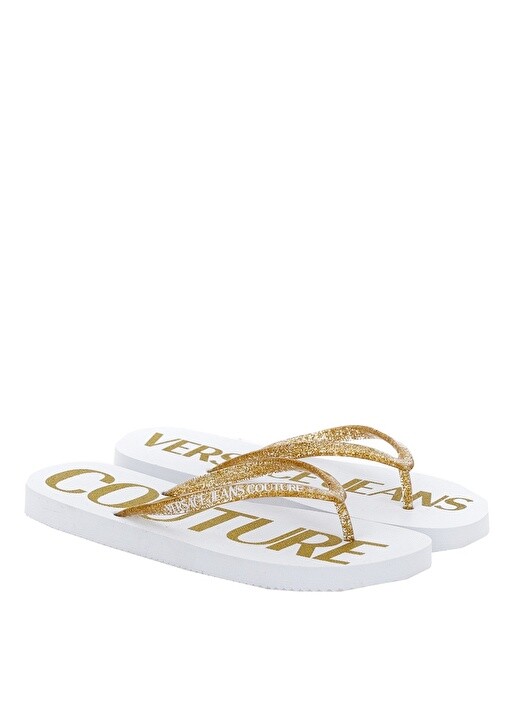 

Белые женские тапочки Versace Jeans Couture