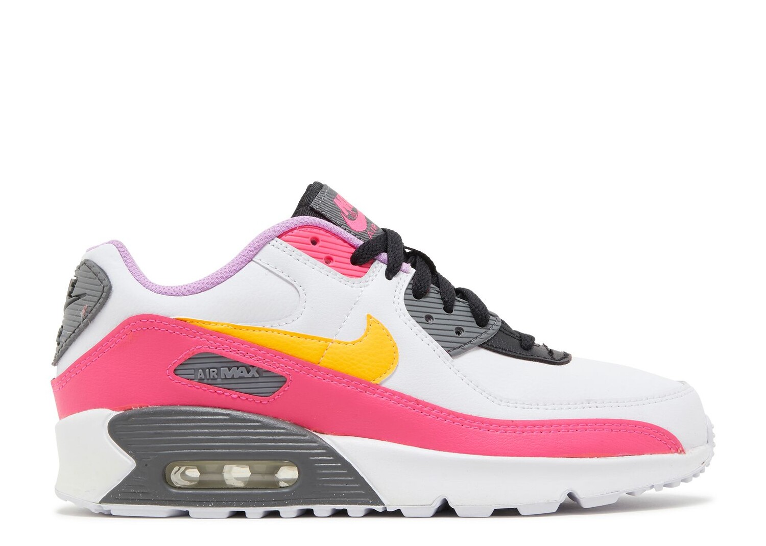 

Кроссовки Nike Air Max 90 Gs 'White Hyper Pink Orange', белый