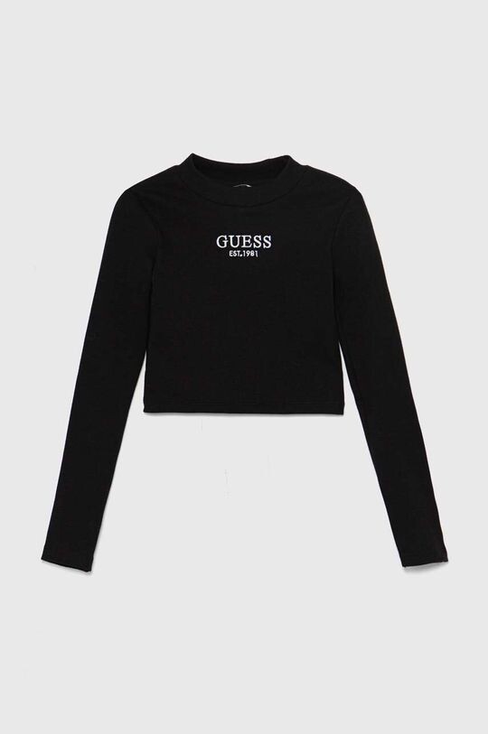 

Детский лонгслив Guess, черный