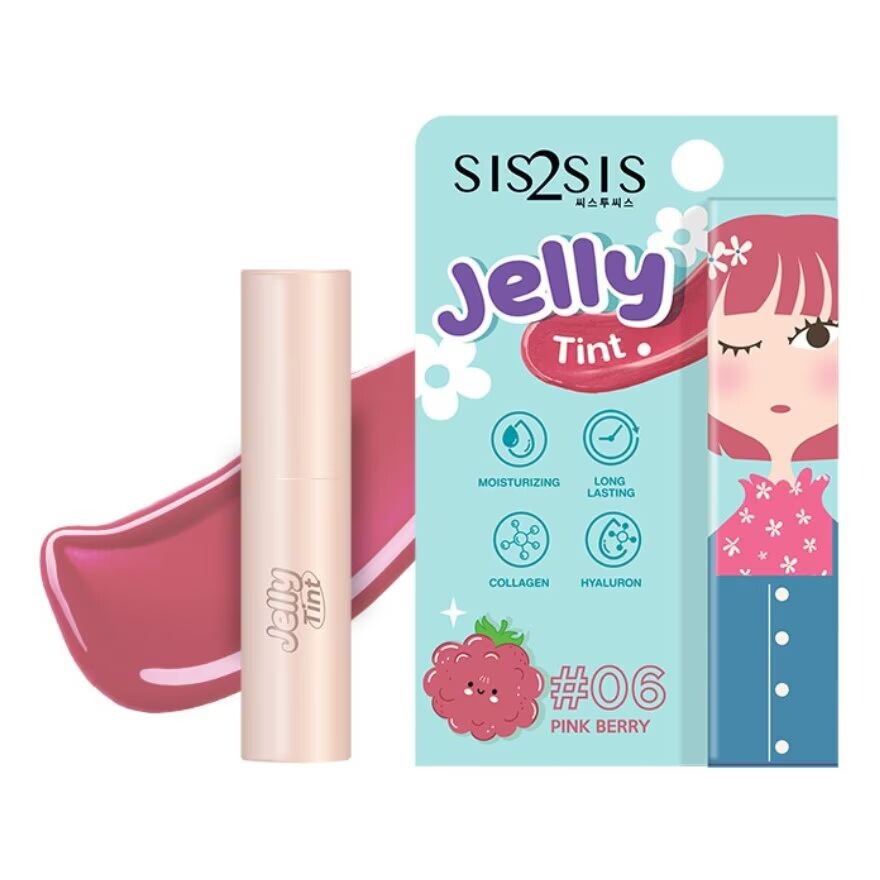 

Sis2Sis Желе-тинт для губ 1,5г. 06 Розовая ягода, Pink Berry
