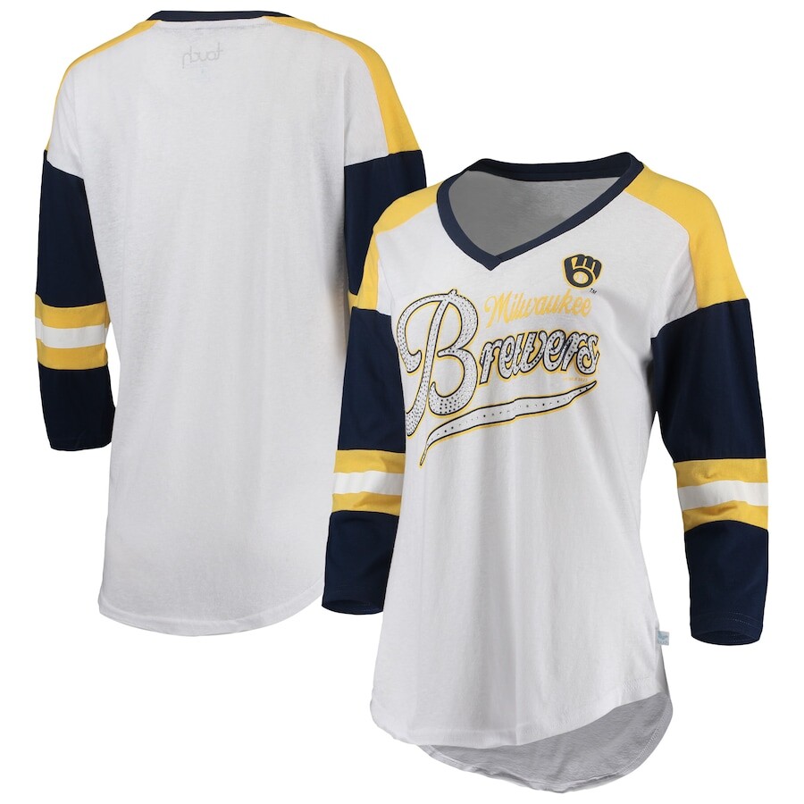 

Футболка с длинным рукавом Touch Milwaukee Brewers, белый
