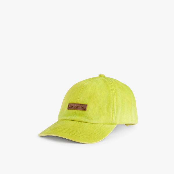 

Бейсболка из хлопкового твила с фирменной нашивкой carliy Acne Studios, желтый