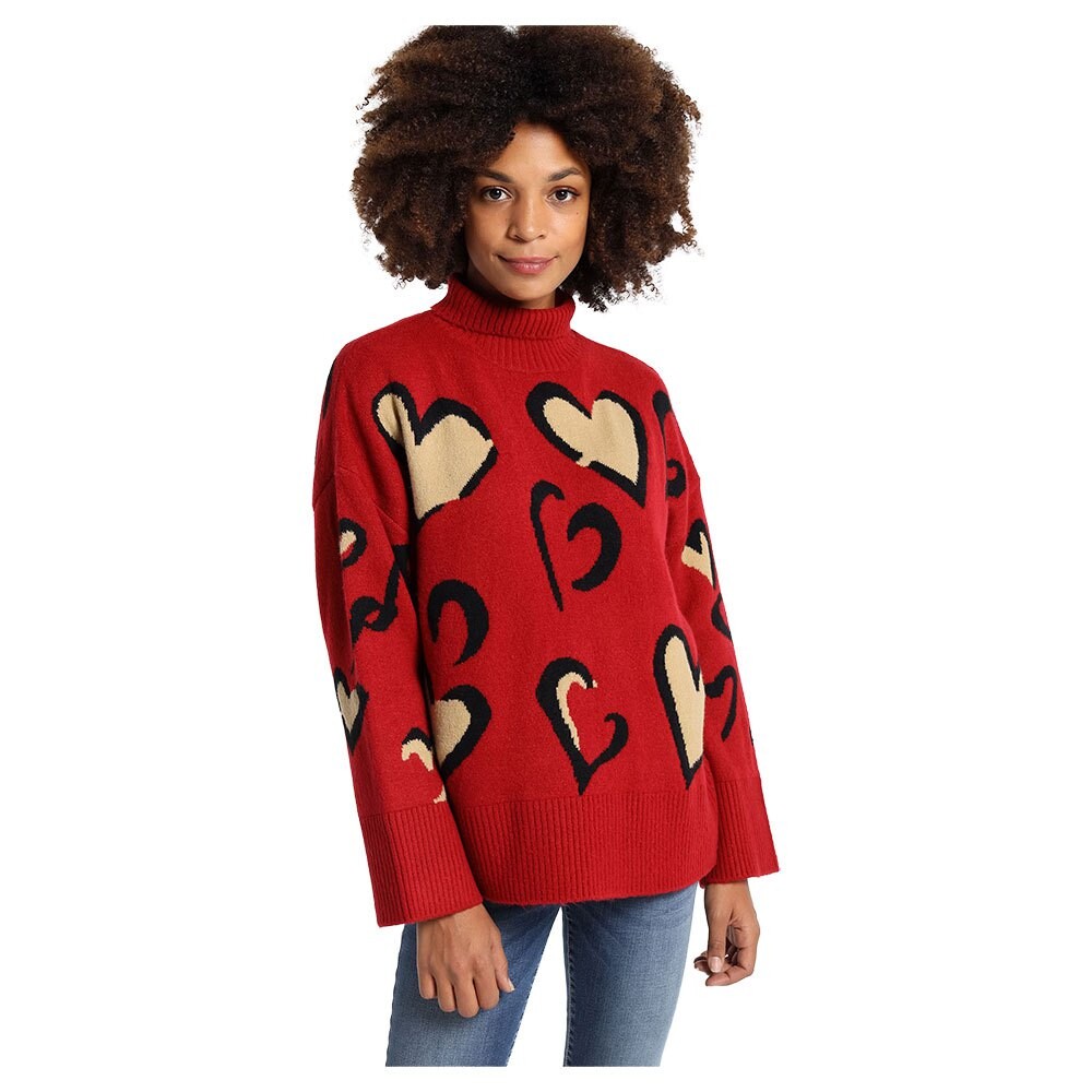 

Свитер Lois Jeans Hearts, синий