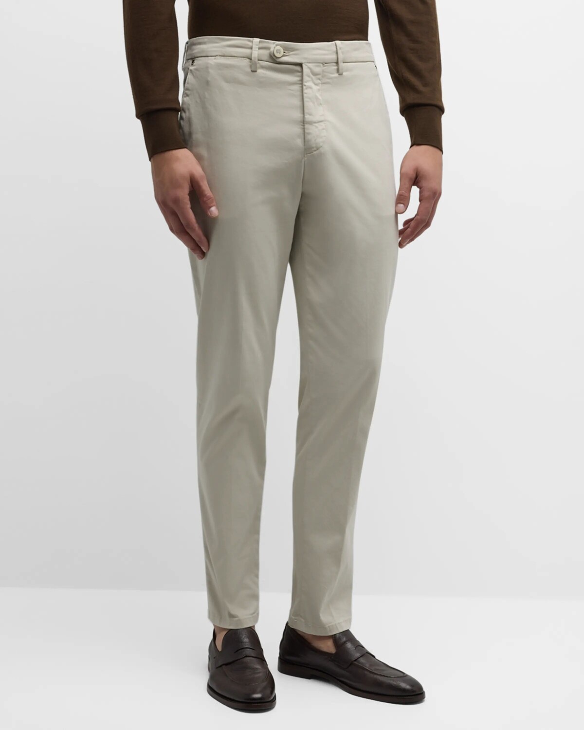 

Мужские хлопковые классические брюки Supima Marco Pescarolo, цвет Beige