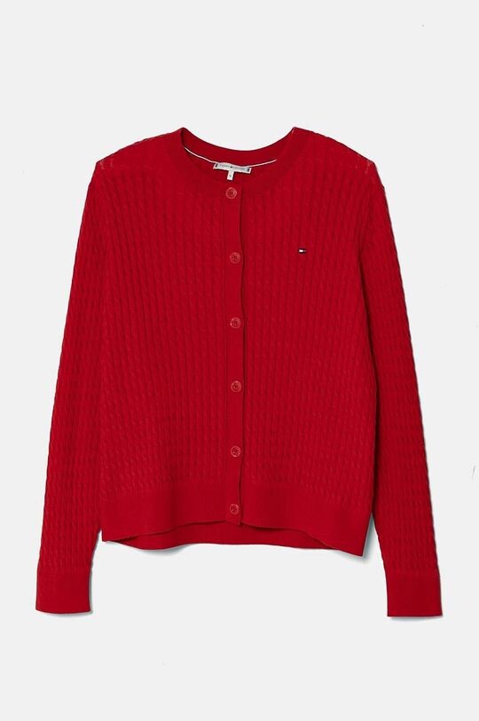 

Хлопковый кардиган Tommy Hilfiger, красный