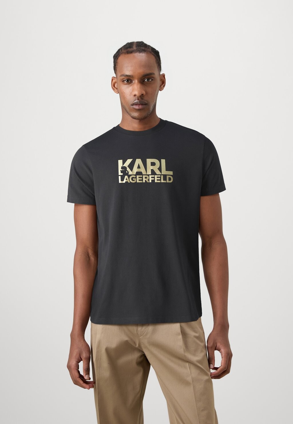

Футболка с принтом CREWNECK KARL LAGERFELD, черный