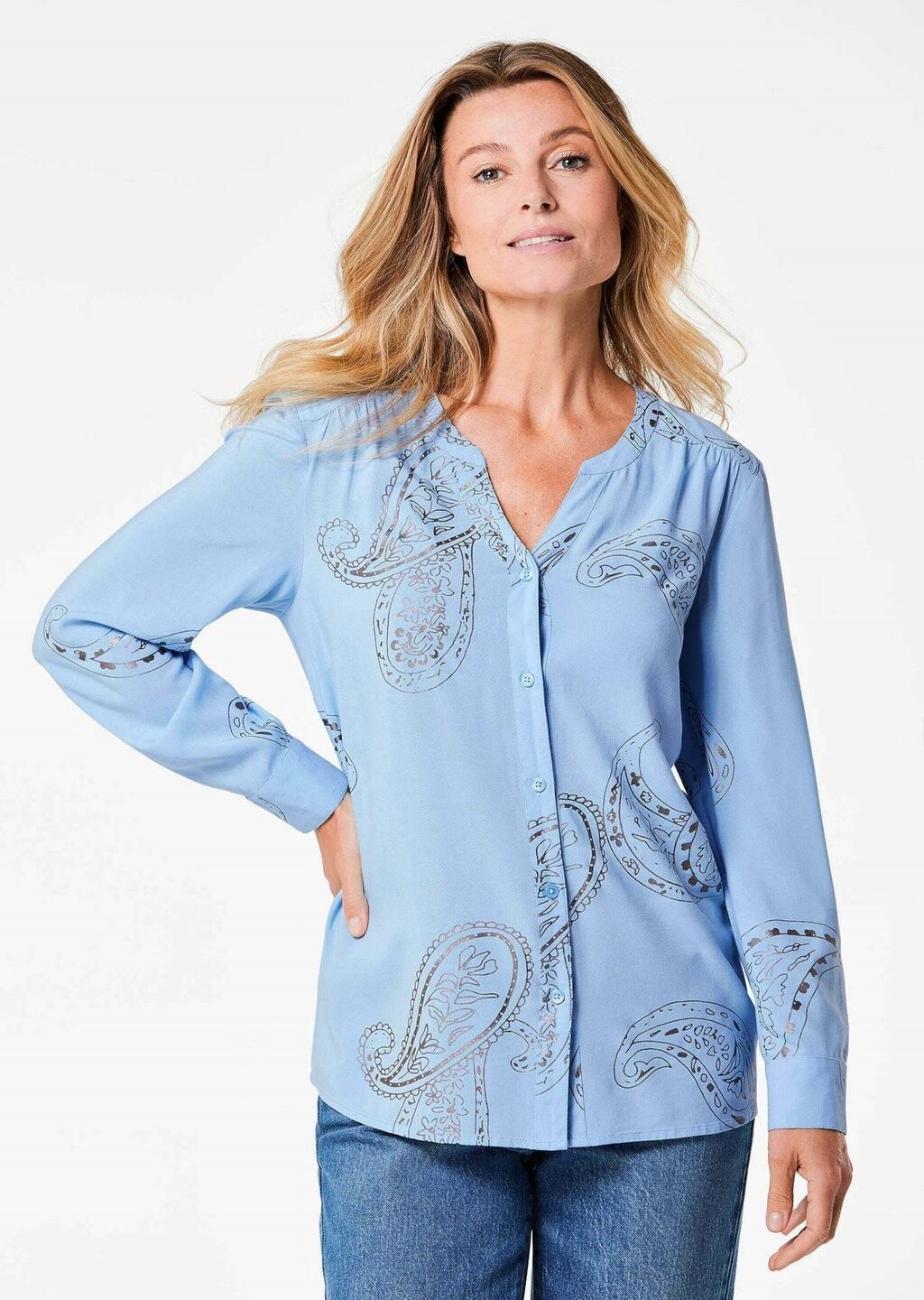 

Блуза BLUSE GOLDNER, светло-голубой