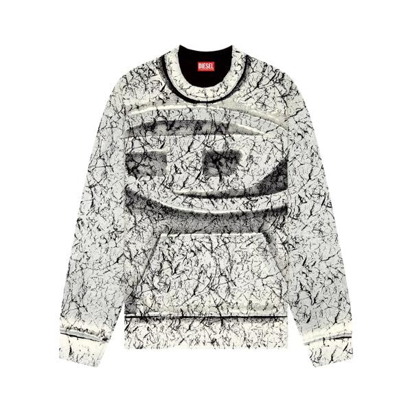 

Футболка s-macoval sweatshirt mit risseffekt 9xxa 9xxa Diesel, мультиколор